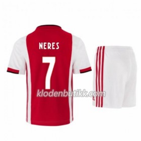 AFC Ajax David Neres 7 Barn Hjemmedraktsett 2019-2020 Kortermet (+ Korte bukser)